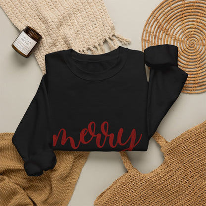 Merry Script Crewneck Sweatshirt